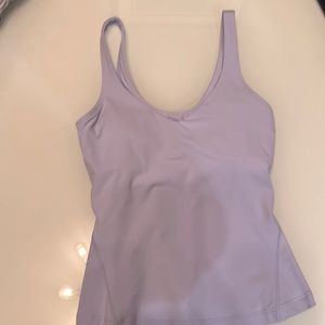 lululemon align tank, waist length, pastel blue, 2